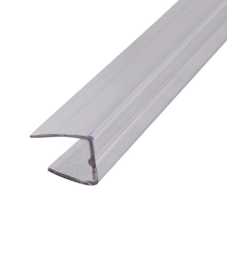 U-Profil, klar/farblos, aus Polycarbonat, für 4mm - 16mm, Länge 2100mm