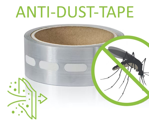Anti-Dust-Tape, zum verschließen der Kammern, für 4-16mm, Rolle 33m